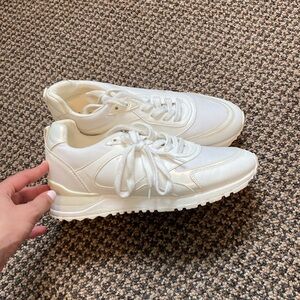 ALDO white sneakers with wedge